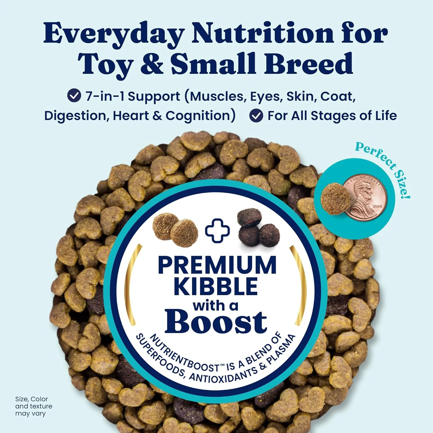 Click to see full view       3+ Solid Gold Toy & Small Breed Dry Dog Food Small Bites – Real Chicken, Grain Free Gluten Free, High Fiber Healthy Kibble w/Probiotics for Gut Health & Digestion Support– All Ages – NutrientBoost™ - Image 2