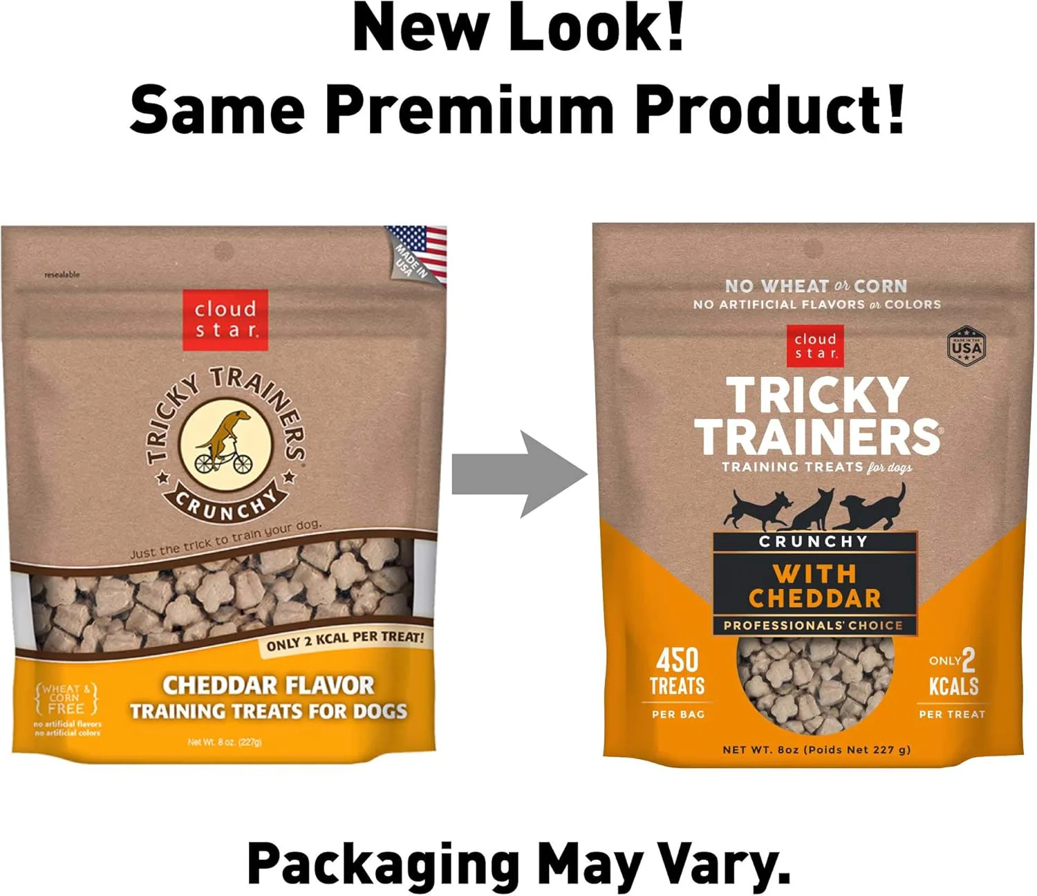 Cloud Star Tricky Trainers Crunchy, Low Calorie Training Dog Treats, Made in the USA, Wheat & Corn Free, Cheddar - Image 3