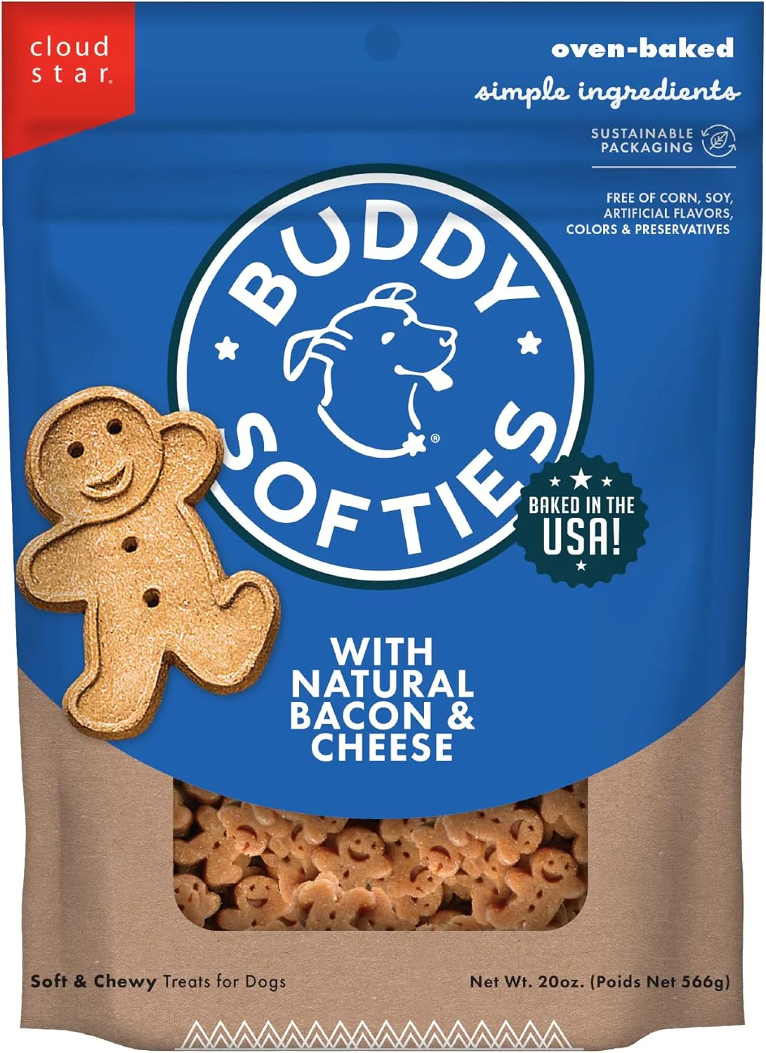 Cloud Star Wag More Bark Less Chicken & Sweet Potato Recipe Grain-Free Jerky Dog Treats - Image 2