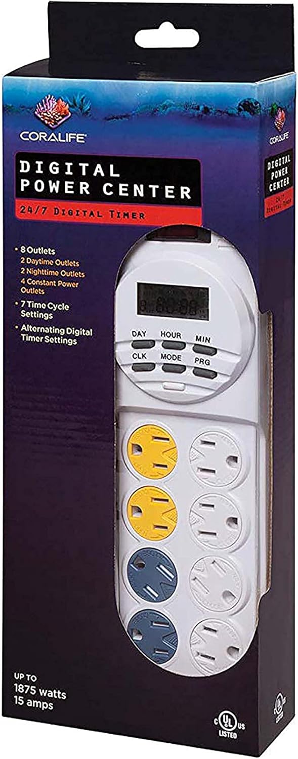 Coralife Aquarium Fish Tank 8-Outlet 24/7 Digital Power Center Timer - Image 10
