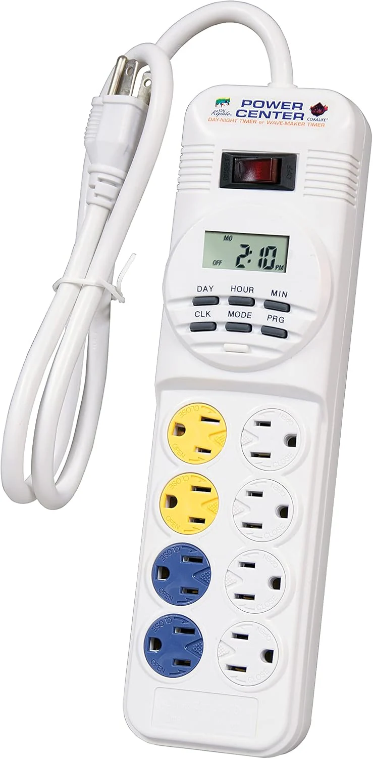 Coralife Aquarium Fish Tank 8-Outlet 24/7 Digital Power Center Timer - Image 2