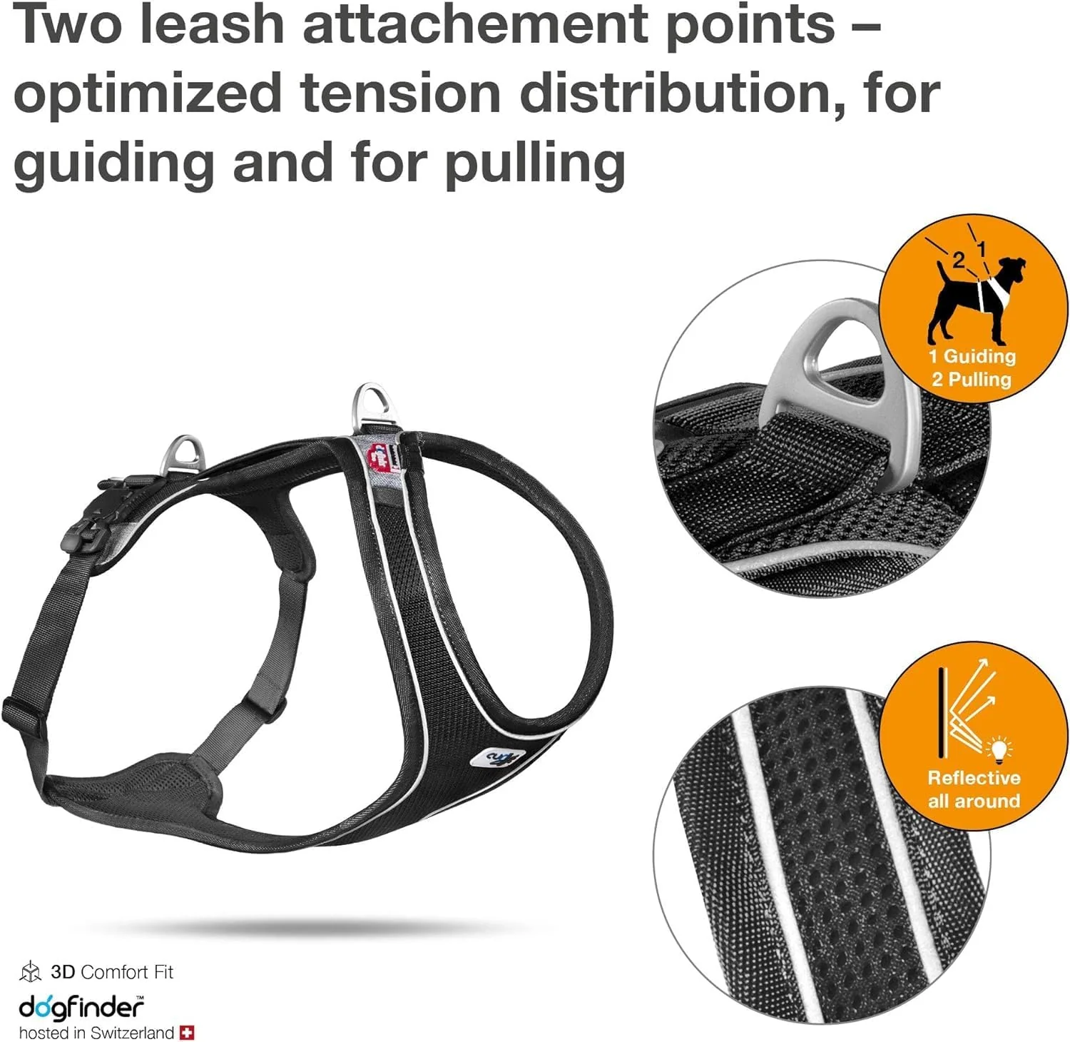 Curli Magnetic Belka Comfort Harness Black - Image 2