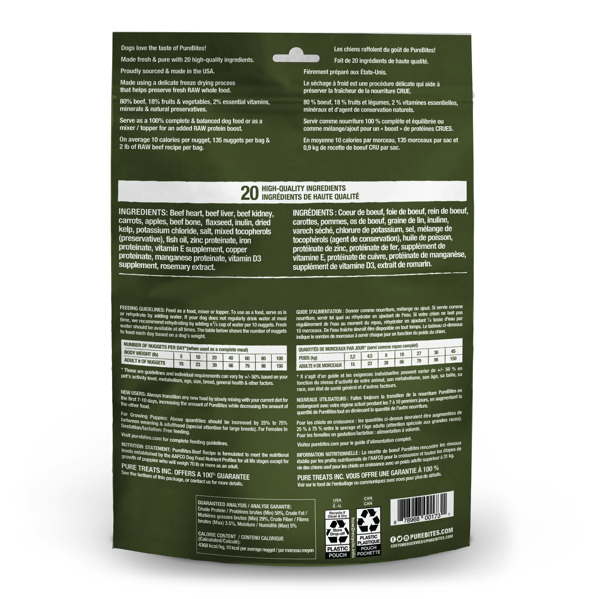 PureBites Beef Freeze Dried Dog Food • Topper - Image 2