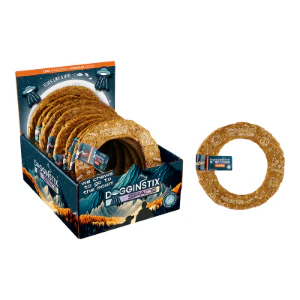 Dogginstix Lamb Collagen Cosmic Donut Dog Treats, 1-count - Image 2
