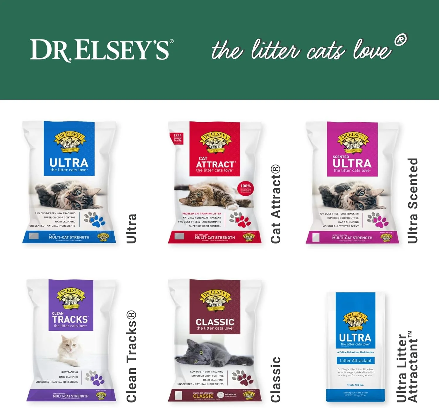 Dr. Elsey's Cat Litter - Pine Wood Dust Free Cat Litter - Low Tracking Multi Cat Litter w/Natural Ingredients - Long Lasting Hard Clumping Superior Odor Control Cat Litter - Image 8