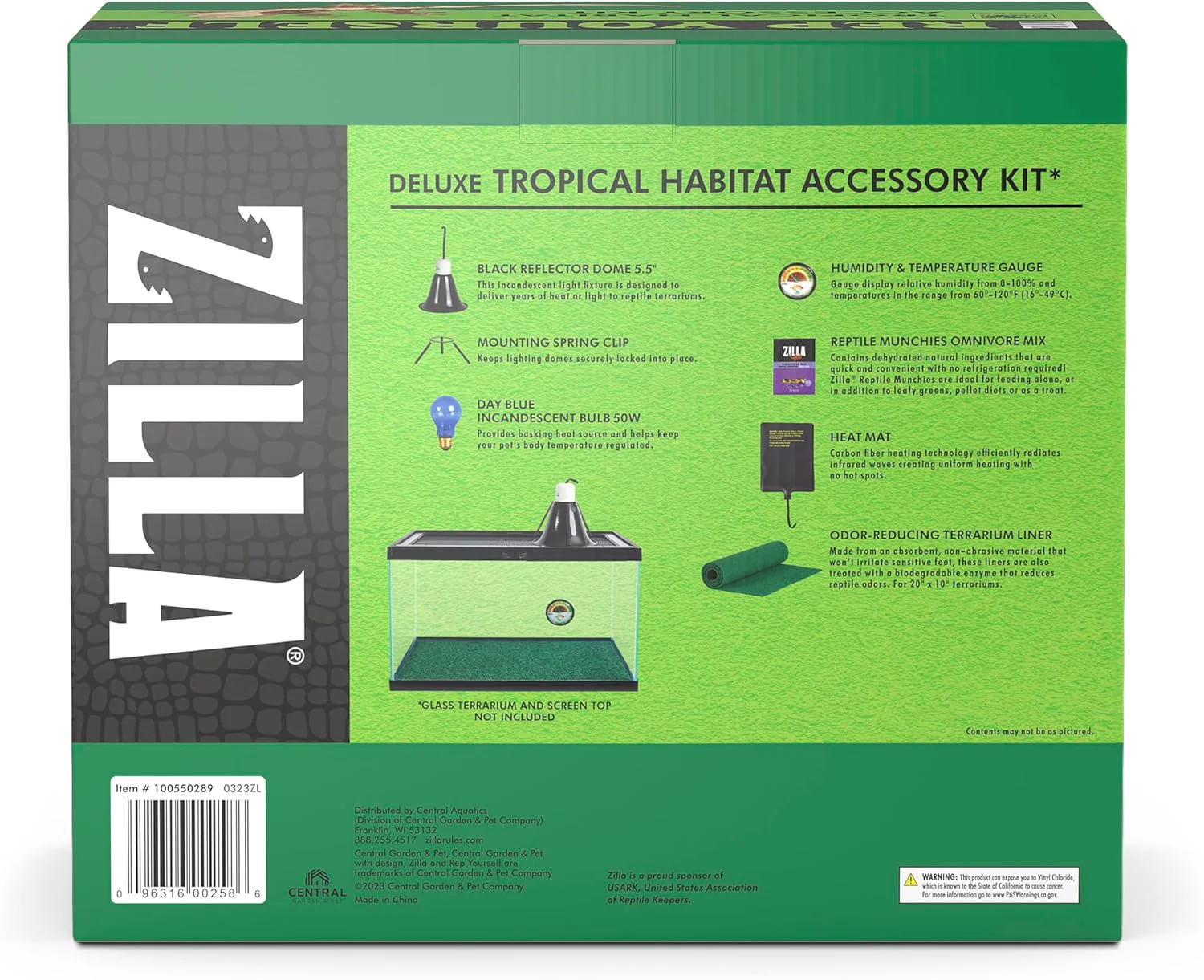 Dragon Habitat Accessory Kit, Easy Starter Kit for Bearded Dragons, Includes Lighting, UVB, Heat, Bedding, Humidity, Temperature and Food, Ideal for Habitats 20L - 60 BR Terrariums - Image 11