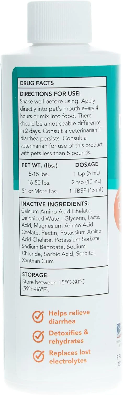 Durvet Anti-Diarrhea Liquid for Dogs and Cats 8 OZ - Image 3