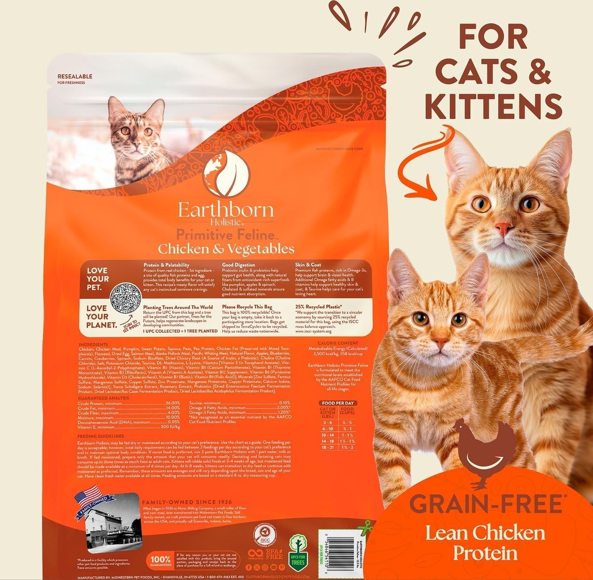 Earthborn Holistic Primitive Feline - Grain Free Dry Cat Food - Image 3