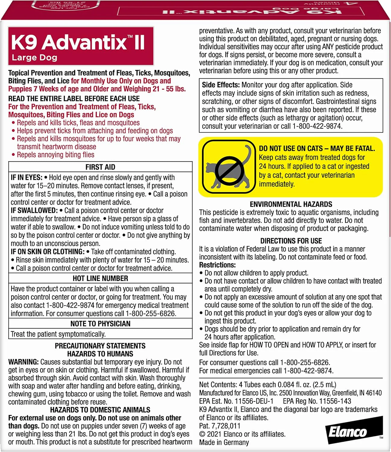 Elanco K9 Advantix II Dog Vet-Recommended Flea, Tick & Mosquito Treatment & Prevention | 4-Mo Supply - Image 13