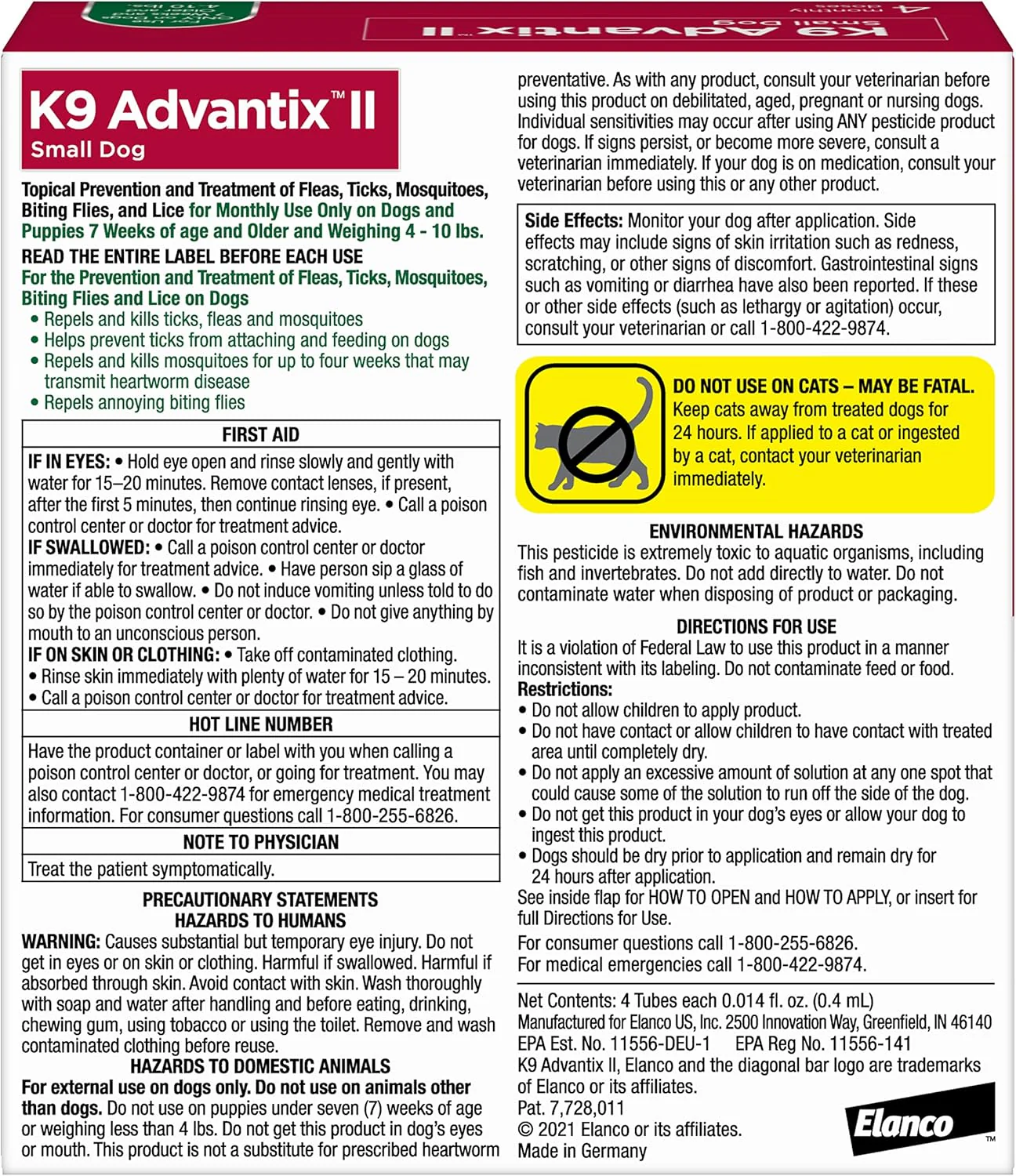 Elanco K9 Advantix II Dog Vet-Recommended Flea, Tick & Mosquito Treatment & Prevention | 4-Mo Supply - Image 2