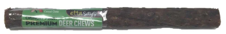 Etta Says Crunchy Deer Chew Wrapped All Natural Grain Free Chewable Dog Treat 7" - Image 4