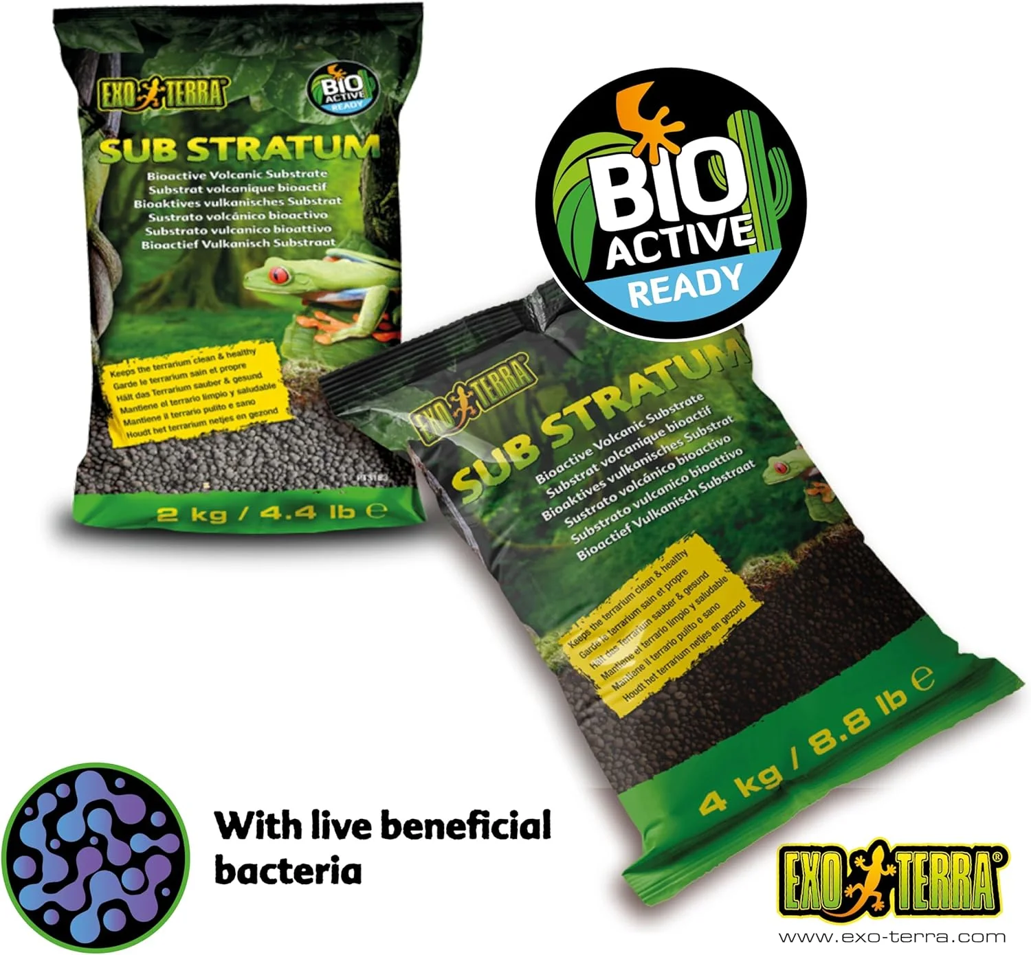 Exo Terra Sub Stratum, Bioactive Volcanic Substrate for Reptile Terrariums, Eliminates Odor, Offers Correct Moisture Levels - Image 2