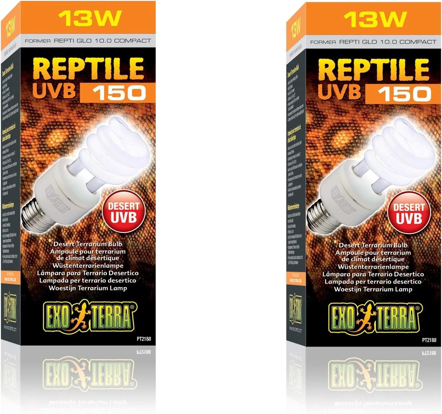 Exo Terra UVB150 Desert Reptile Terrarium Lamp Light Bulb - Image 2
