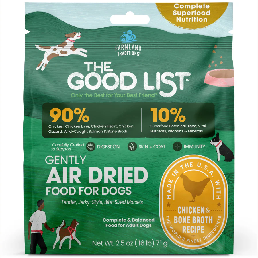 Farmland Traditions The Good List Air-Dried Dog Food, Premium Chicken & Bone Broth for Dogs, Protein Rich & Grain-Free Nutrition - Image 13
