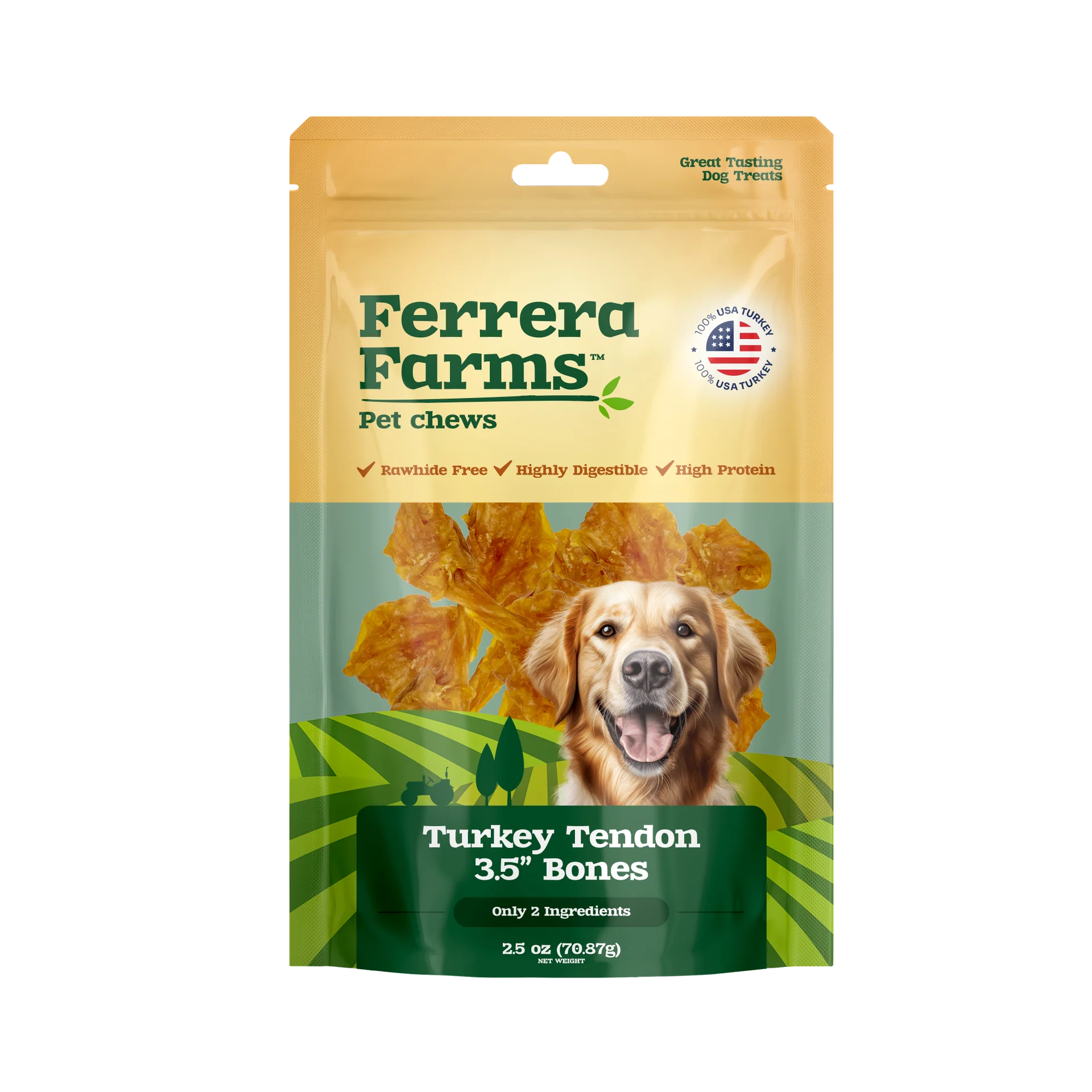Ferrera Farms Turkey Tendon Knotted Bone - Image 2