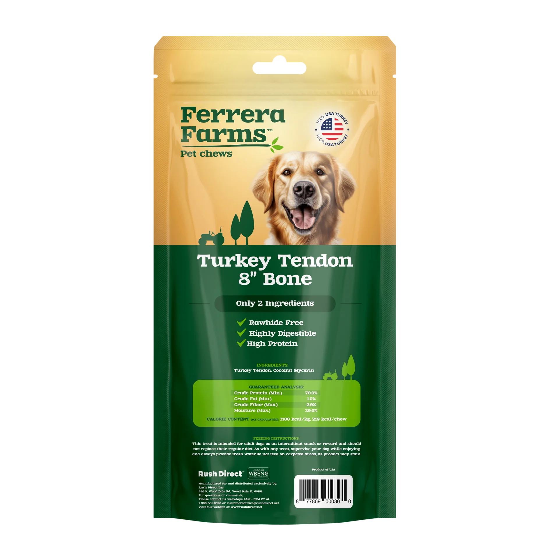 Ferrera Farms Turkey Tendon Knotted Bone - Image 4