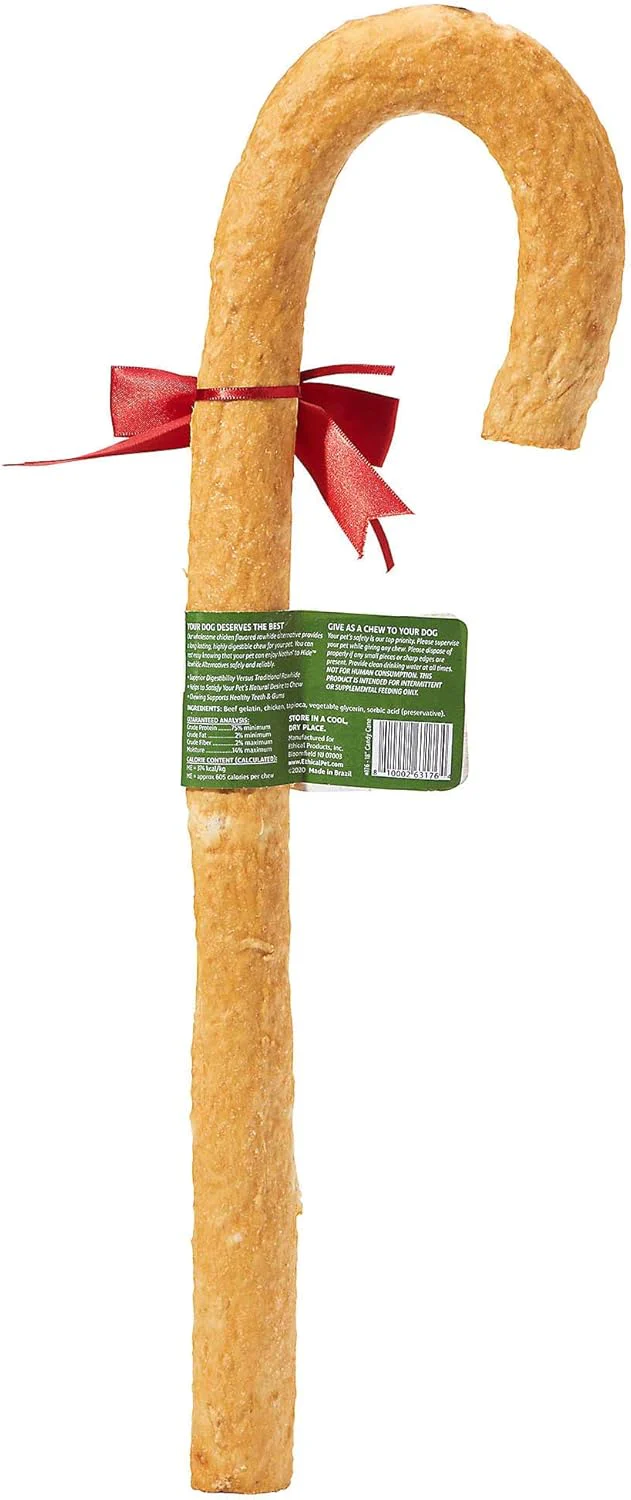 Fieldcrest Farms Nothin' to Hide Holiday Candy Cane Chicken Flavor Chew Dog Treats - Image 2