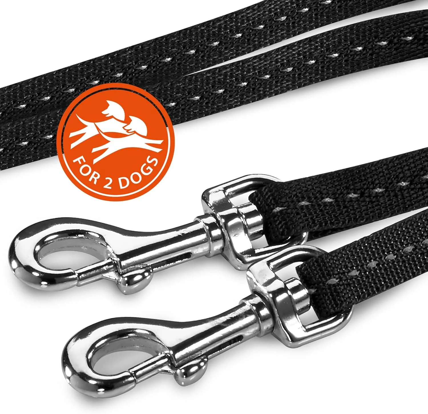 FLEXI New Classic Cord Retractable Double Dog Leash for Small Dogs Upto 18 lbs. – 16 ft., Black | Tangle Free Pet Walking Leash with One-Handed Brake, Pause, Lock - Image 4