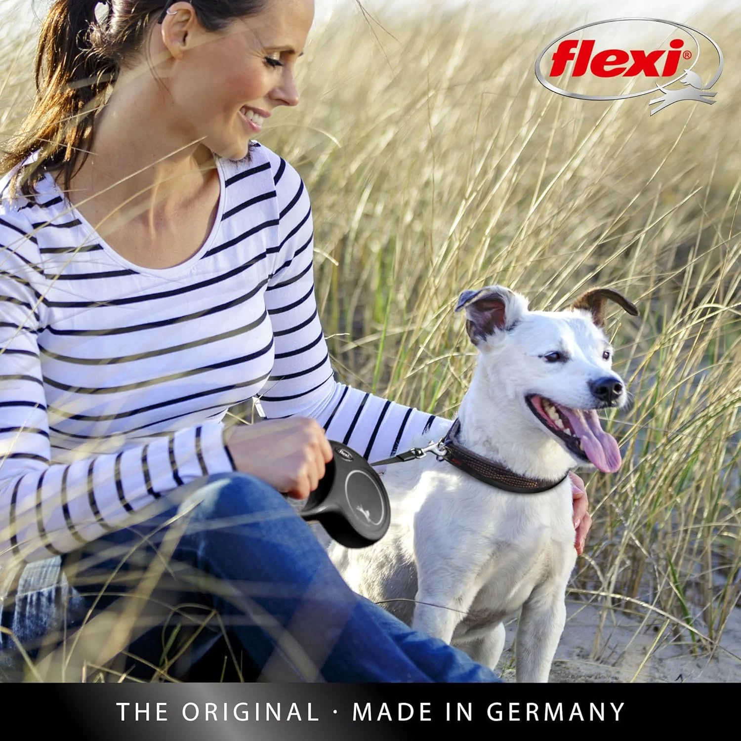 FLEXI New Classic Cord Retractable Double Dog Leash for Small Dogs Upto 18 lbs. – 16 ft., Black | Tangle Free Pet Walking Leash with One-Handed Brake, Pause, Lock - Image 6