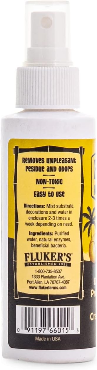 Fluker's Deodorizing Probiotic Spray for Hermit Crab Enclosures, 4 oz - Image 3