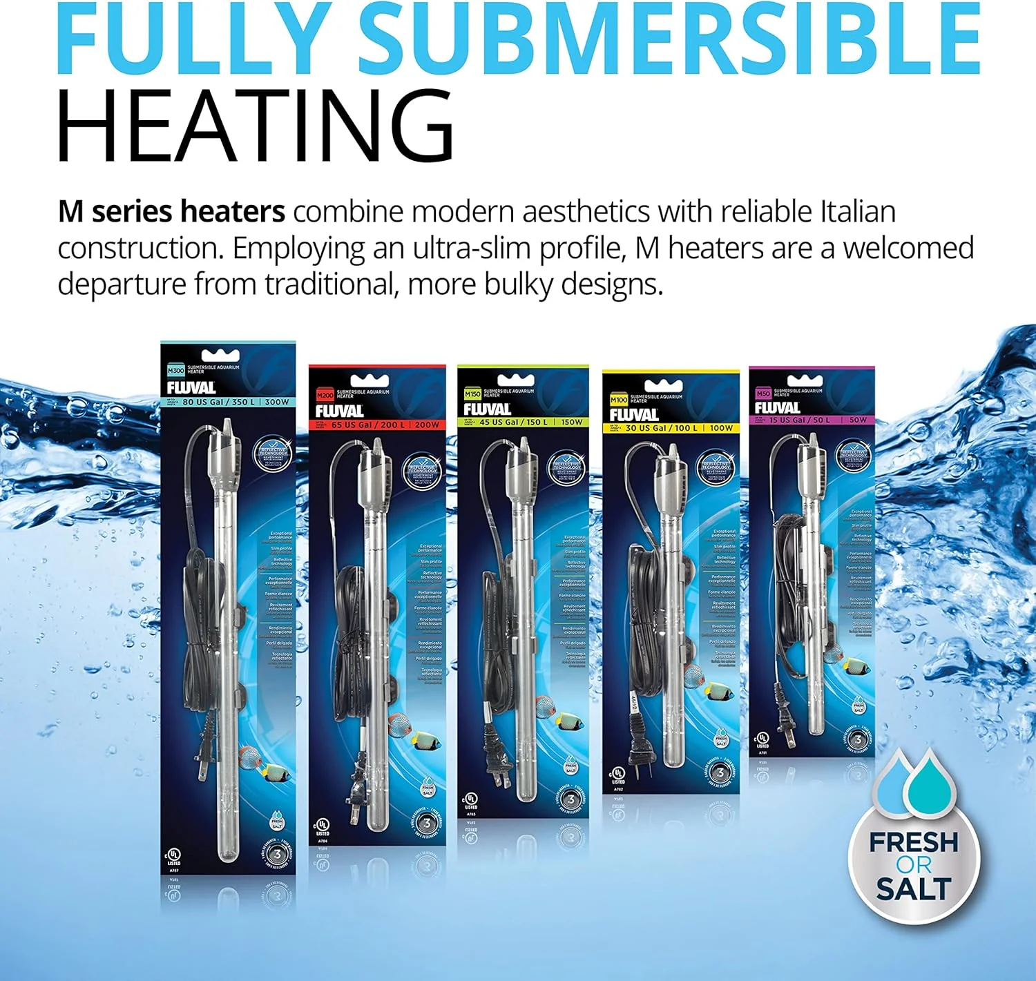 Fluval M Submersible Aquarium Heater - Image 2