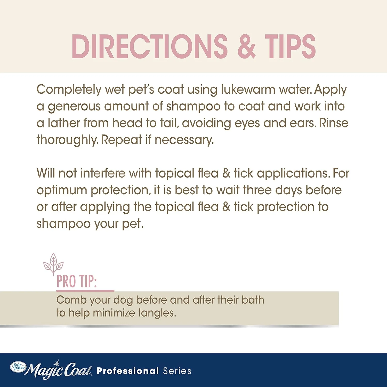 Four Paws Magic Coat Professional Series Nourishing Oatmeal 2 in 1 Dog Shampoo and Conditioner - Image 7