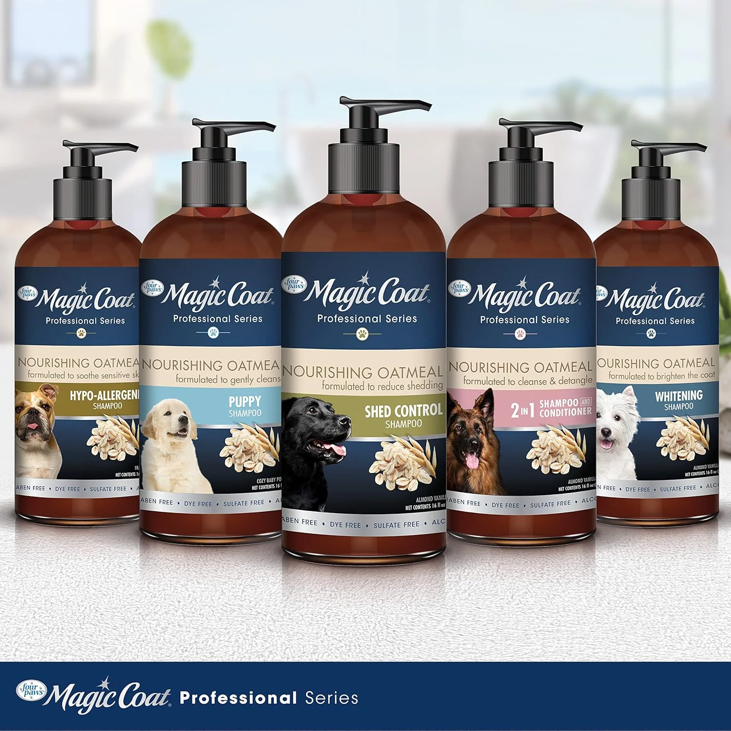 Four Paws Magic Coat Professional Series Nourishing Oatmeal 2 in 1 Dog Shampoo and Conditioner - Image 9