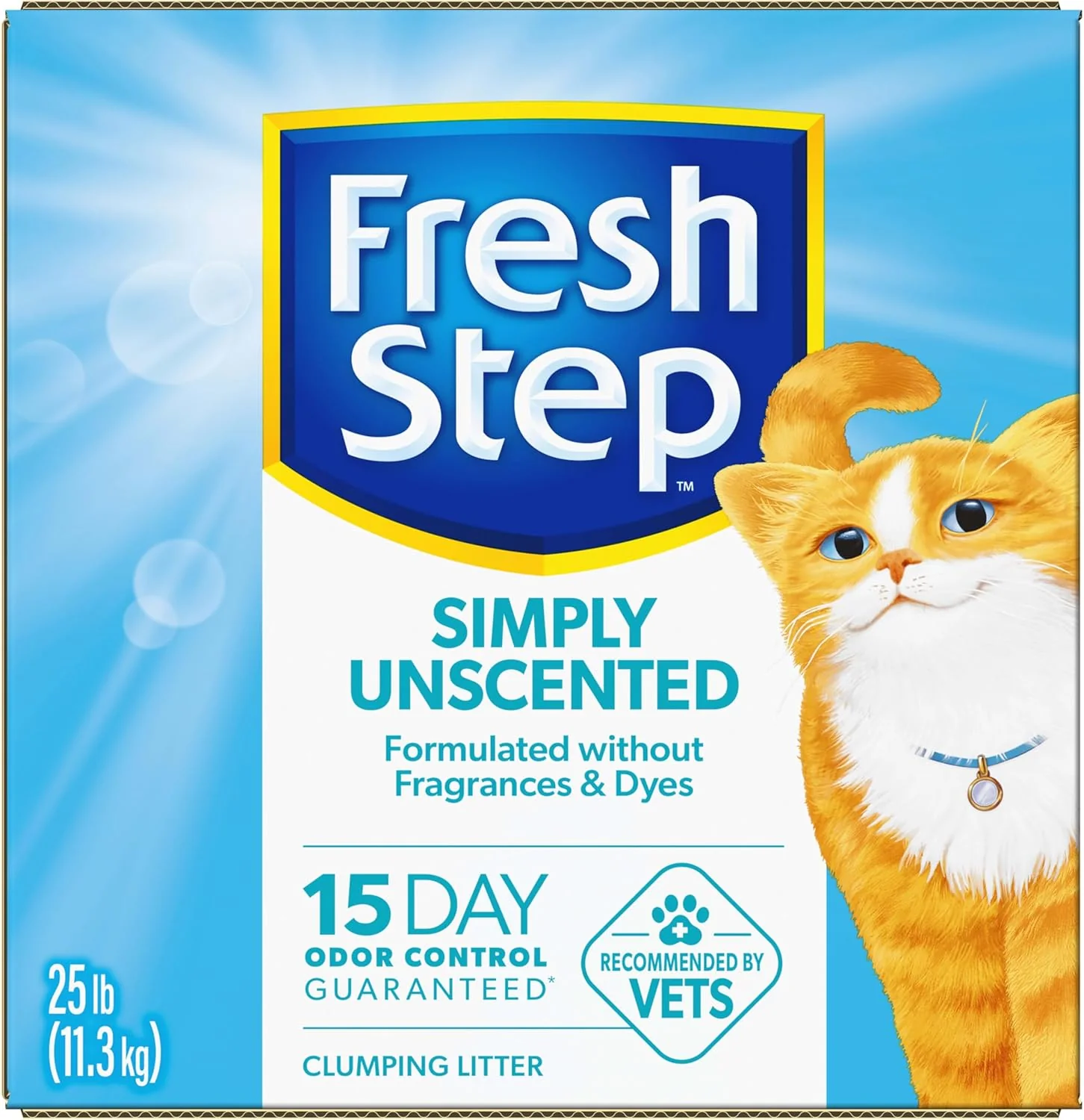 Fresh Step Simply Unscented Clumping Litter, Fresh Step Unscented Cat Litter with Activated Charcoal Technology, 25 lb. Box - Image 14