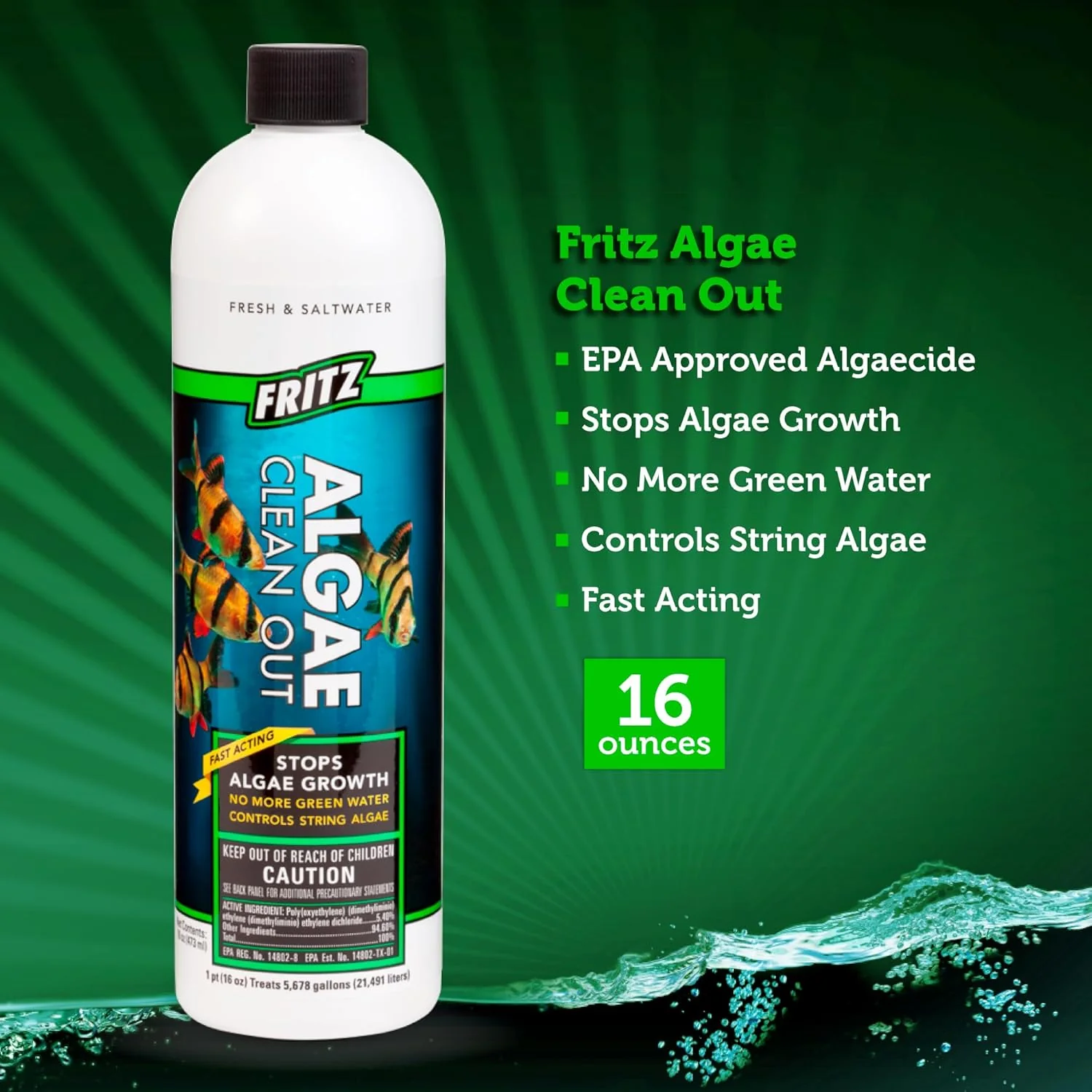 Fritz Aquatics Algae Clean Out - Algaecide for Fresh and Salt Water Aquariums - Image 2