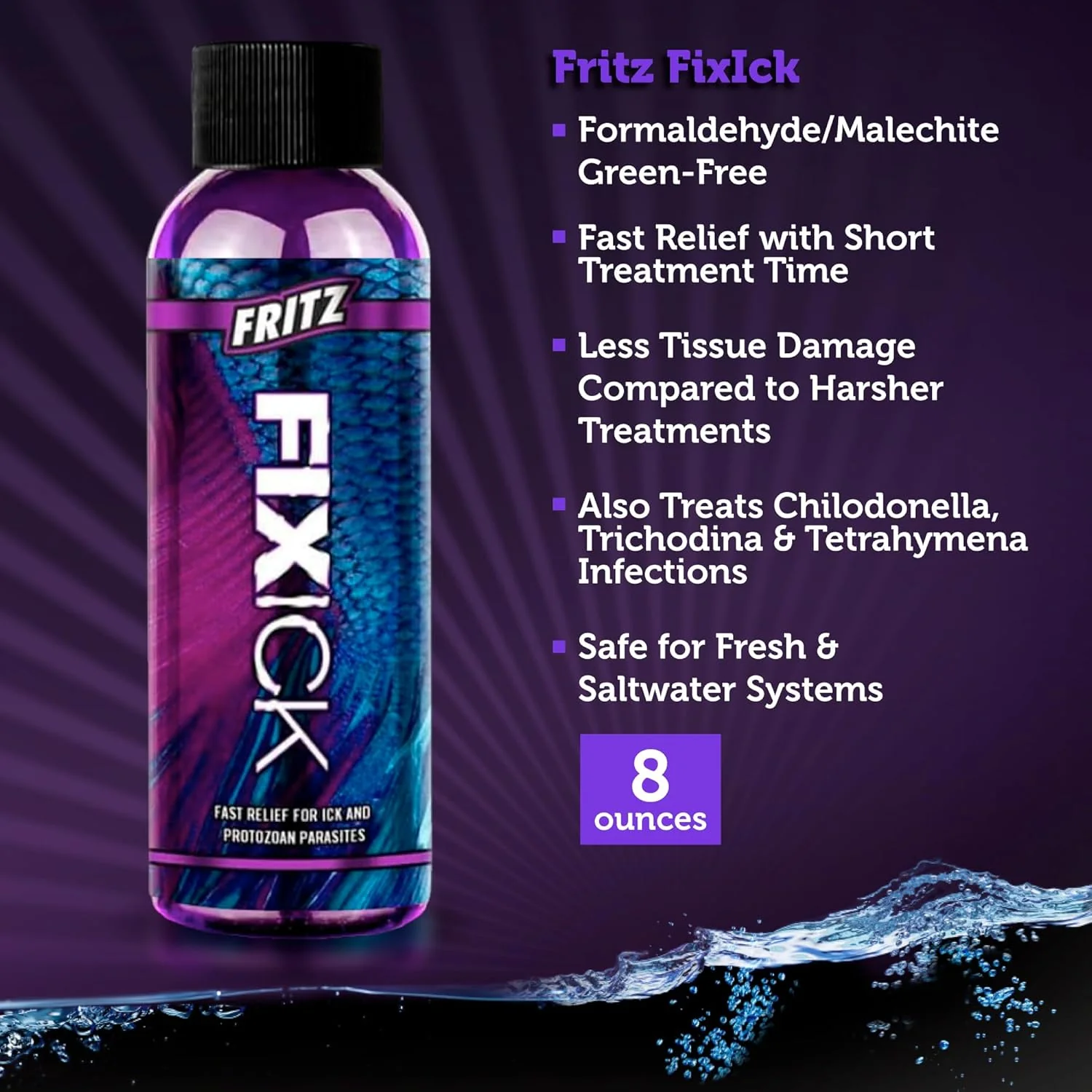 Fritz Aquatics FZ Fixick8oz Treatment for Fresh and Saltwater Fish - Image 2