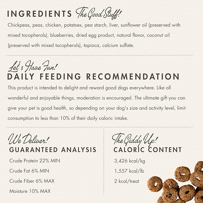 Fromm Crunchy Os Blueberry Blasts Dog Treats - Premium Crunchy Dog Treats - Chicken Recipe - Image 3