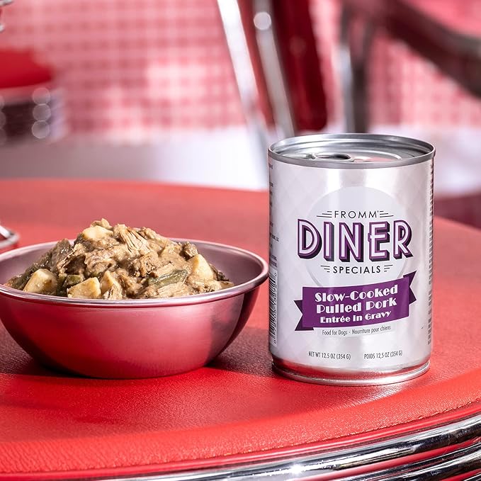 Fromm Diner Specials Slow-Cooked Pulled Pork Entrée in Gravy Dog Food - Premium Wet Dog Food - Pork Recipe - Case of 12 Cans - Image 2