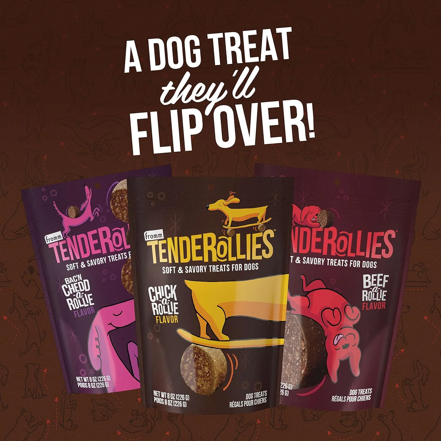 Fromm Tenderollies Chick-a-Rollie Dog Treats - Premium Soft & Savory Dog Treats - Chicken Recipe - 8 oz - Image 5
