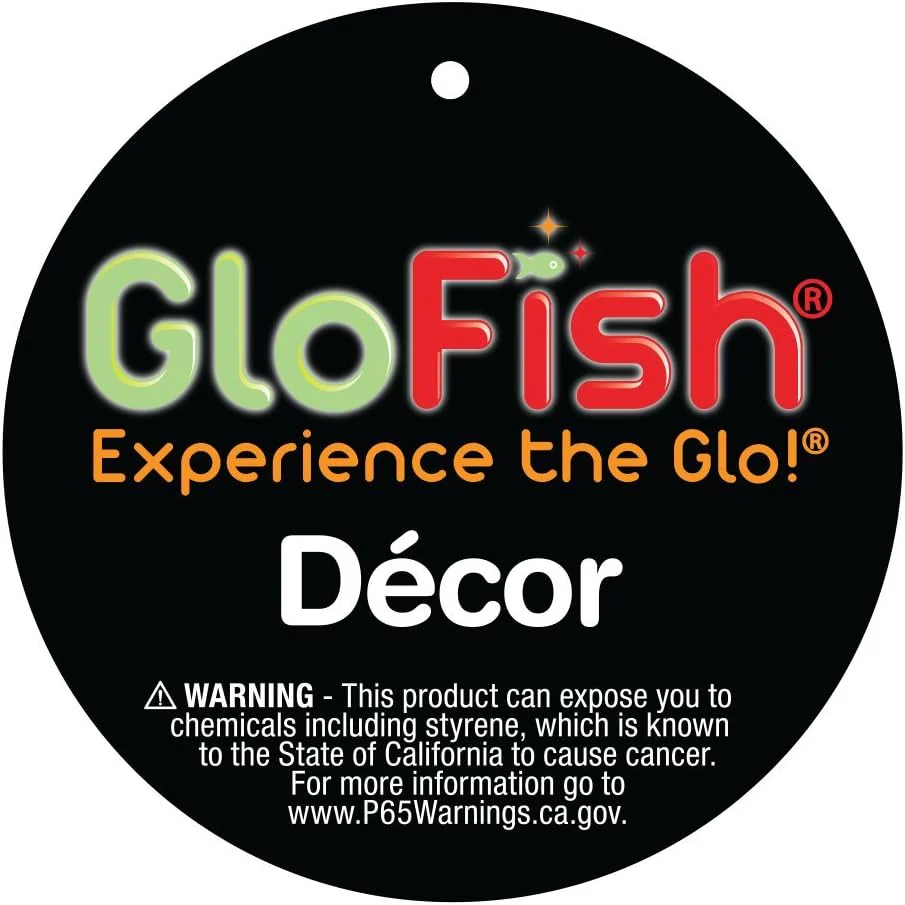 GloFish Plant Aquarium Décor, Purple and Pink Medium, Fluorescent Under Blue LED Light - Image 3