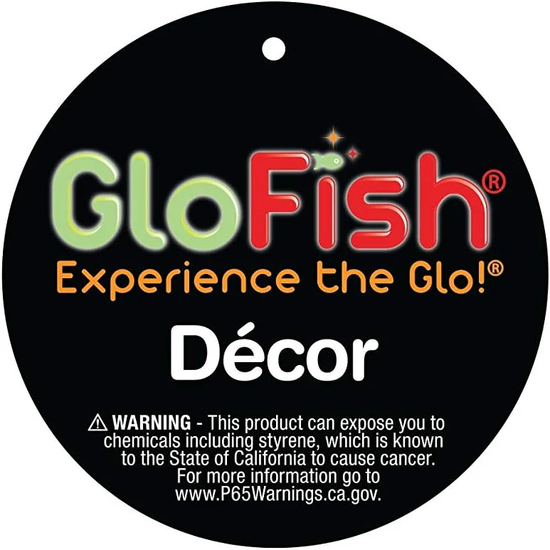 GloFish Plant Aquarium Décor, Purple and White Large, Fluorescent Under Blue LED Light - Image 2