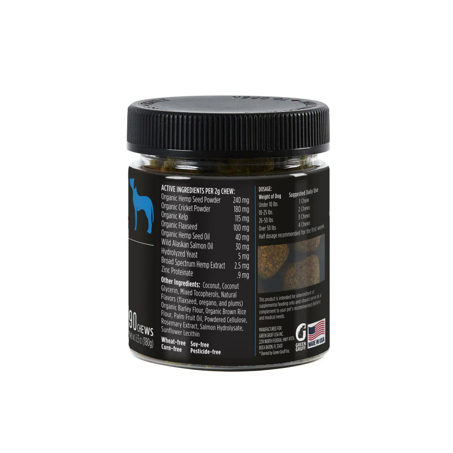 Green Gruff Soothe Skin & Coat PLUS CBD Dog Supplements - Image 2