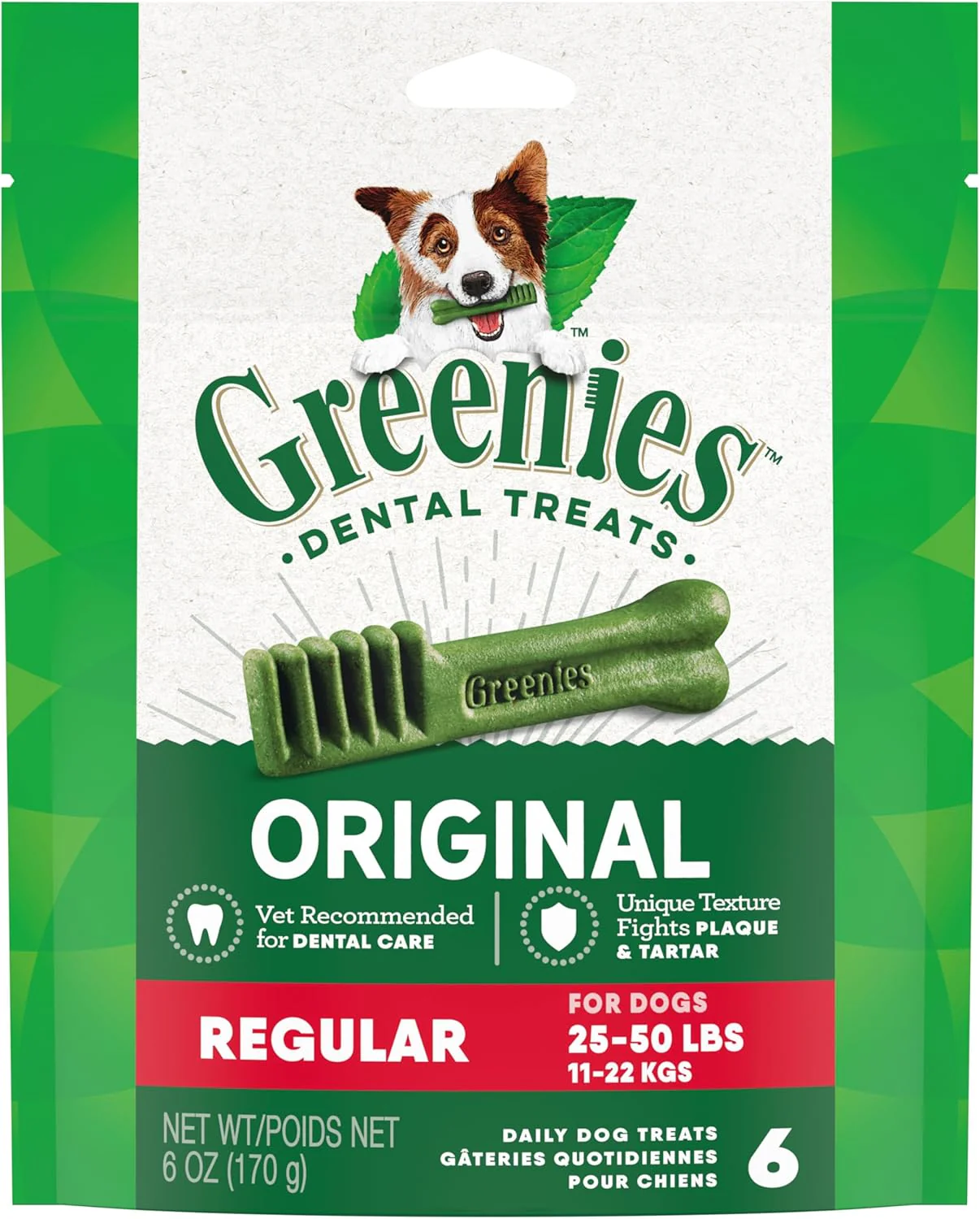Greenies Original Regular Natural Dental Care Dog Treats