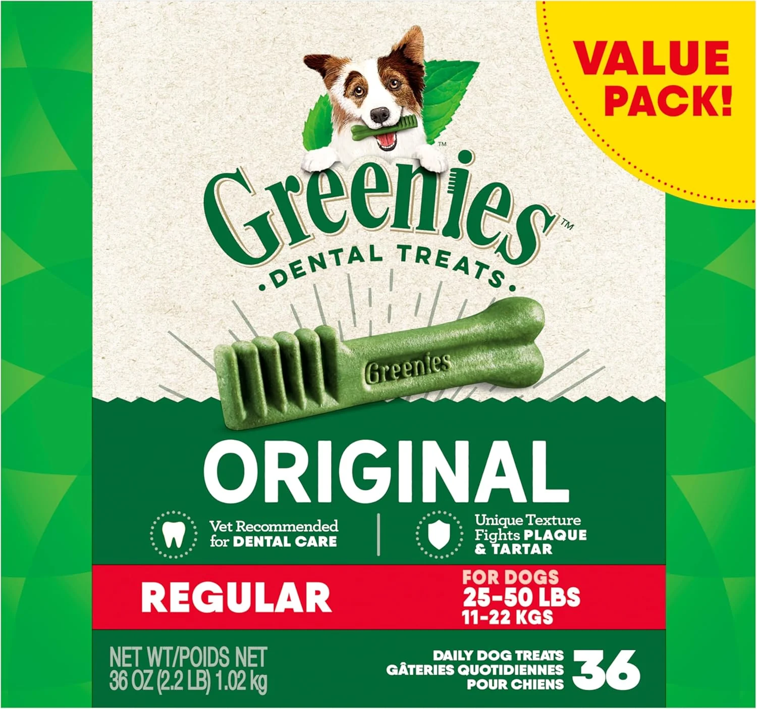 Greenies Original Regular Natural Dental Care Dog Treats - Image 15