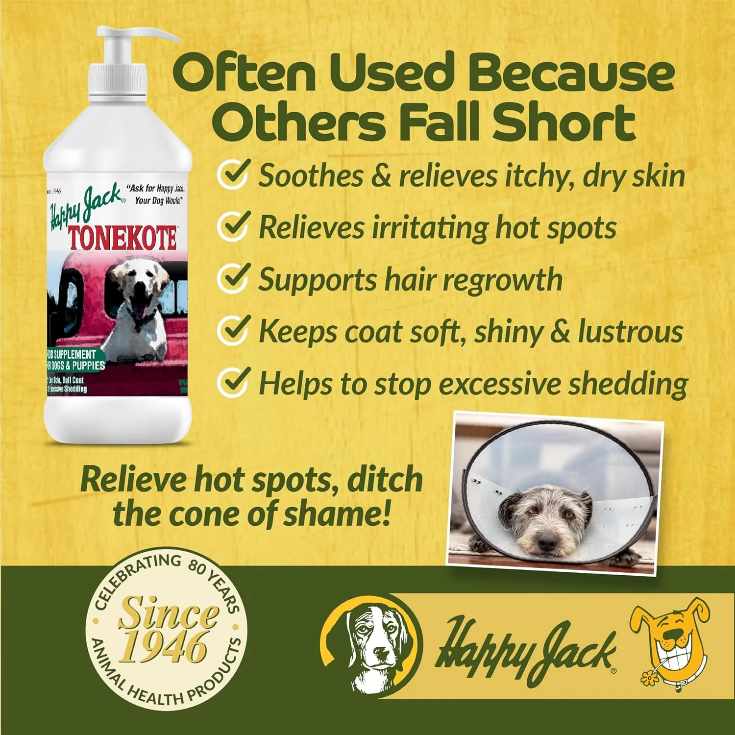 Happy Jack® Tonekote – 16 oz - Image 2