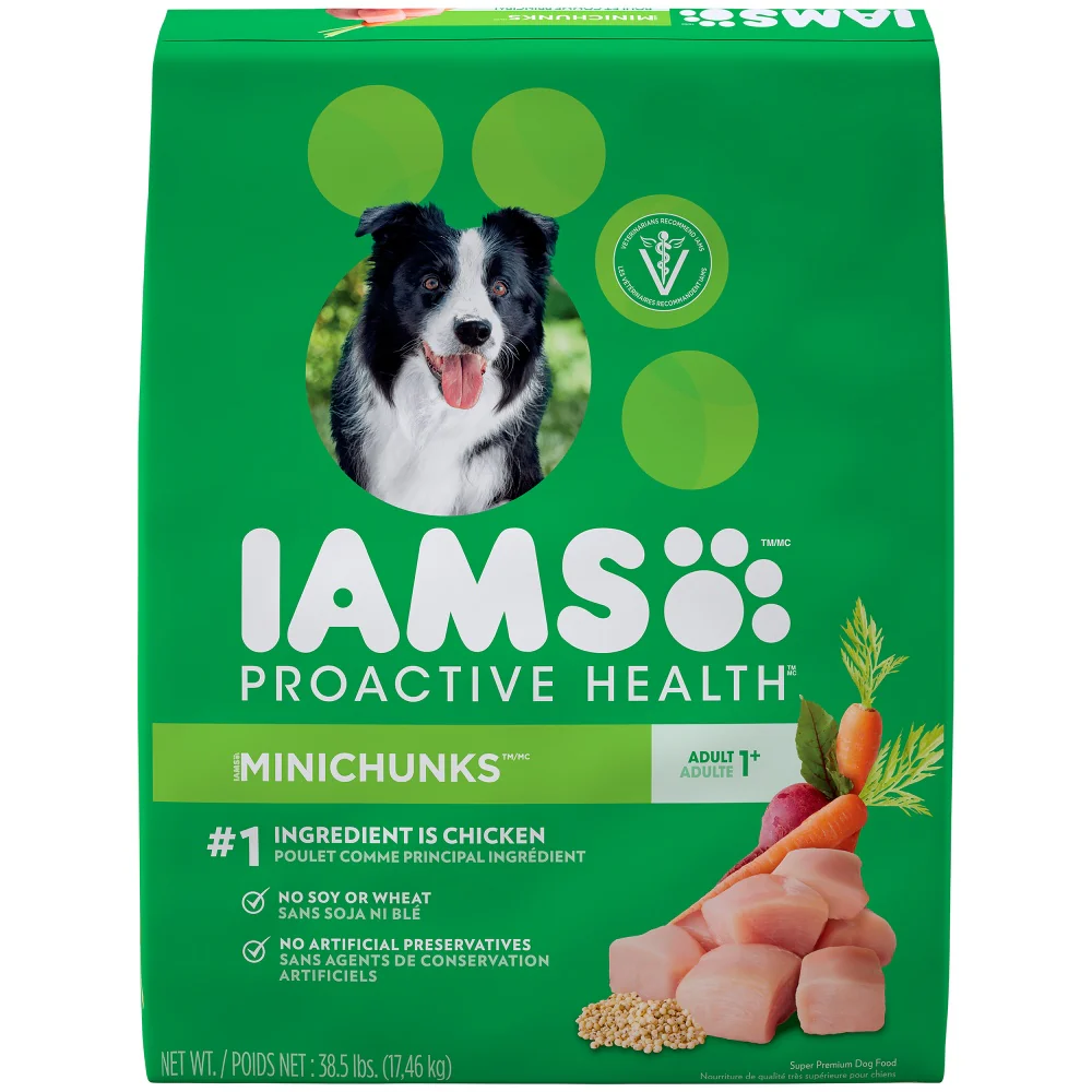 IAMS Proactive Health Minichunks Adult Dry Dog Food with Real Chicken