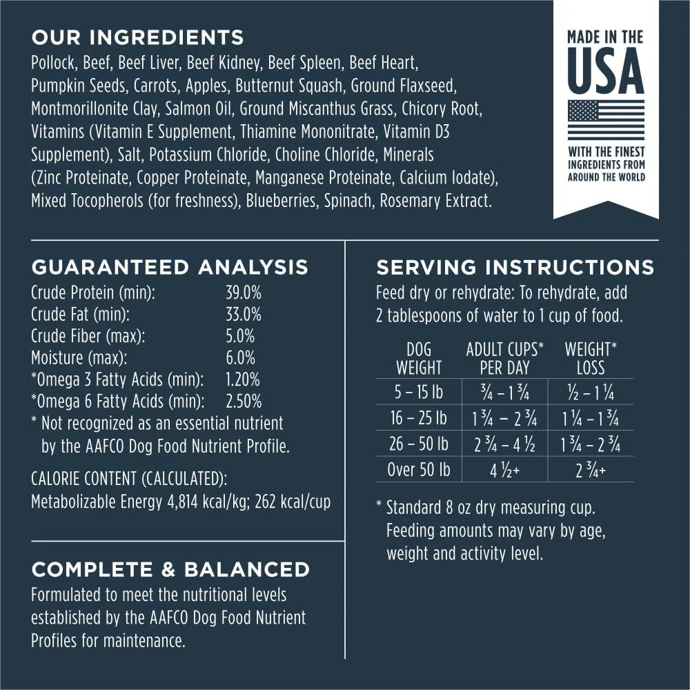 Instinct Freeze Dried Raw Meals, Natural Dry Dog Food, Grain Free - Wild Caught Pollock - Image 8