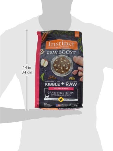 Instinct Raw Boost Indoor Health, Natural Dry Cat Food with Freeze Dried Pieces, Grain Free Recipe - Real Chicken - Image 4