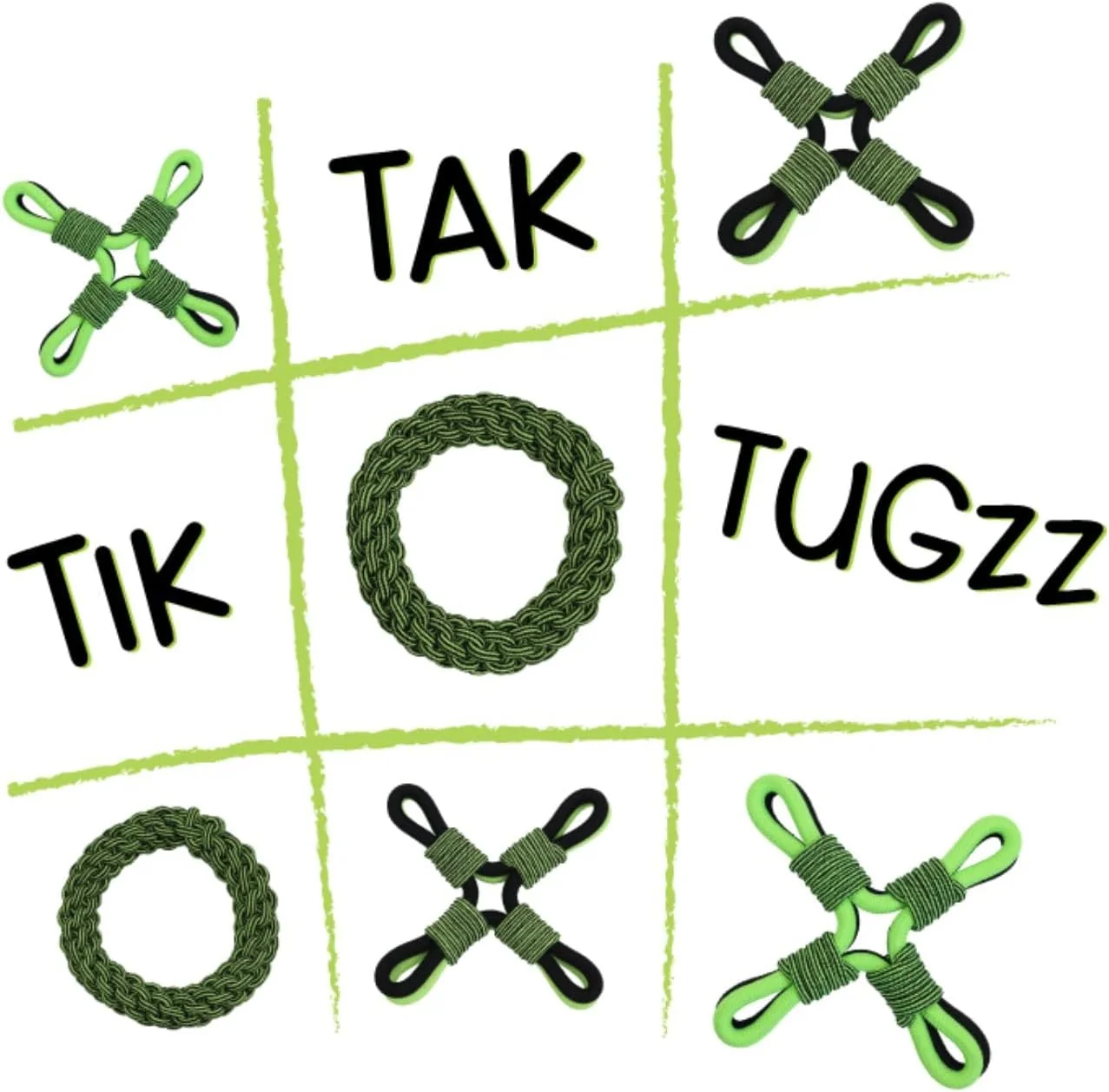 Jolly Pets TIK-Tak-Tugzz Rope Dog Toy - Image 7
