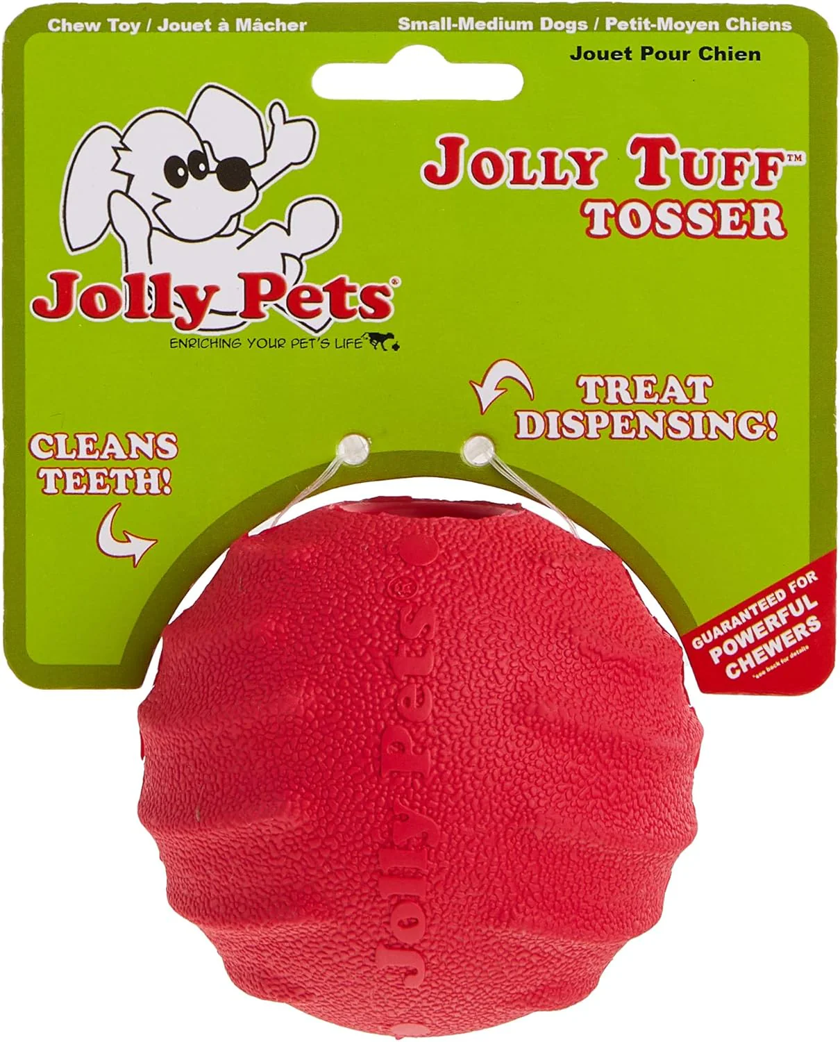 Jolly Pets Tuff Tosser Bouncing Ball Tog Toy/Treat Holder - Image 3