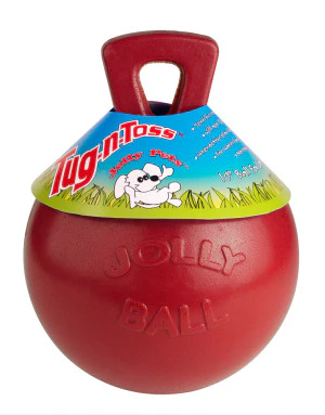 Jolly Pets Tug-n-Toss Heavy Duty Dog Toy Ball with Handle - Image 11