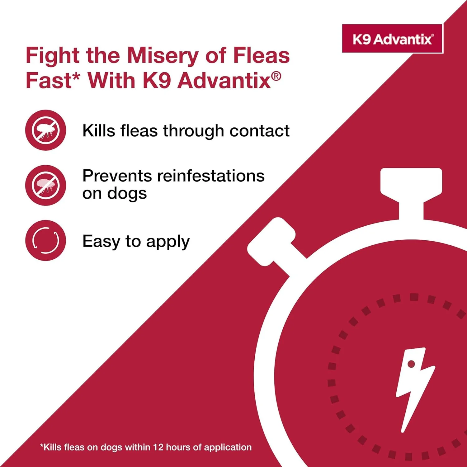 K9 Advantix Flea, Tick & Mosquito Prevention for Dogs | Flea Drops for Small Dogs | Apply Monthly | 2 Treatments - Image 2