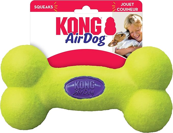 KONG Air Squeaker Yellow Bone Dog Toy - Image 3