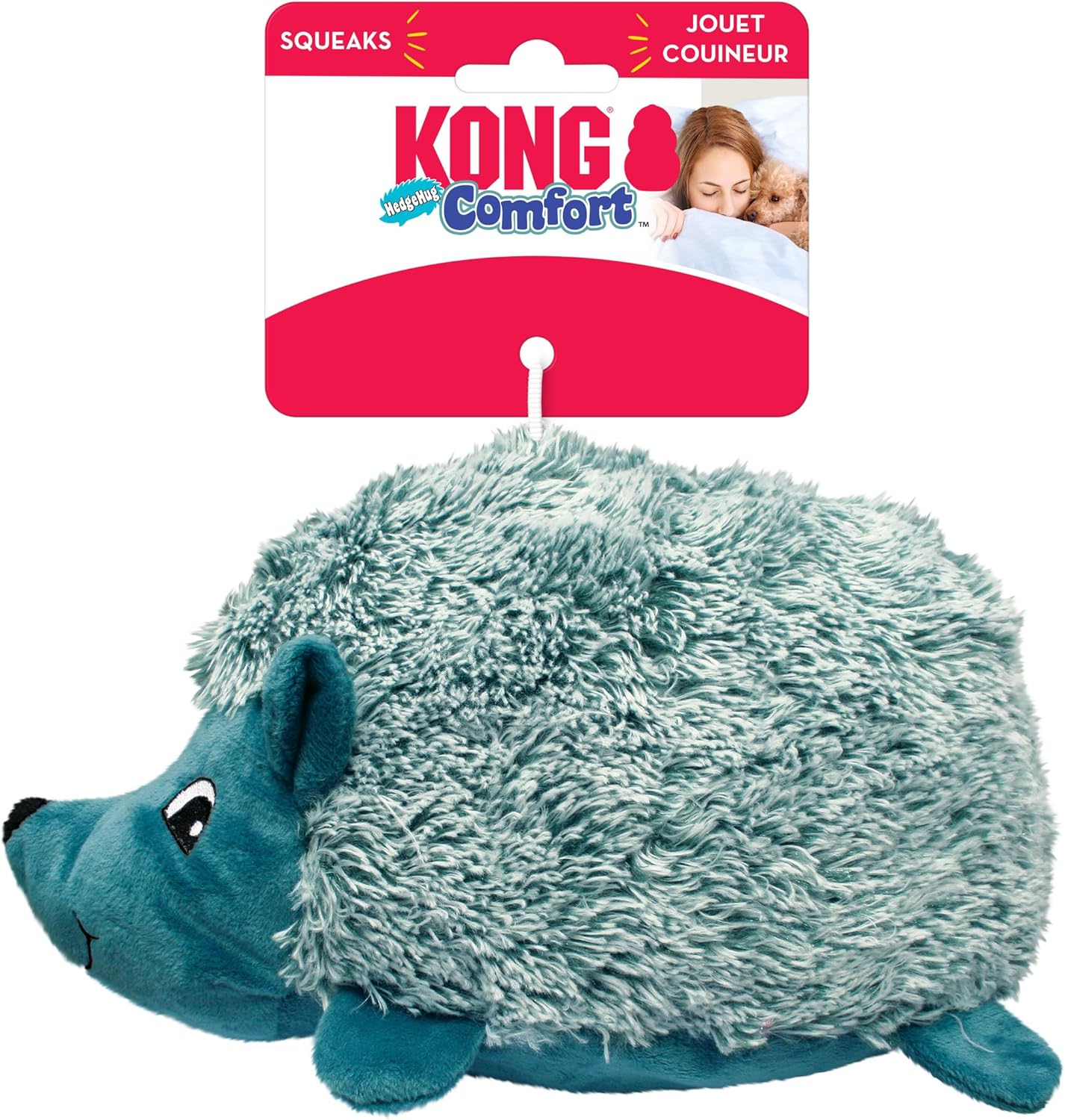 KONG Comfort HedgeHug Puppy Dog Toy – X-Small Assorted - Image 3