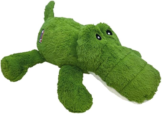 KONG Cozie Jumbo Ali The Aligator - XL Sized Plush Dog Toy - Image 5