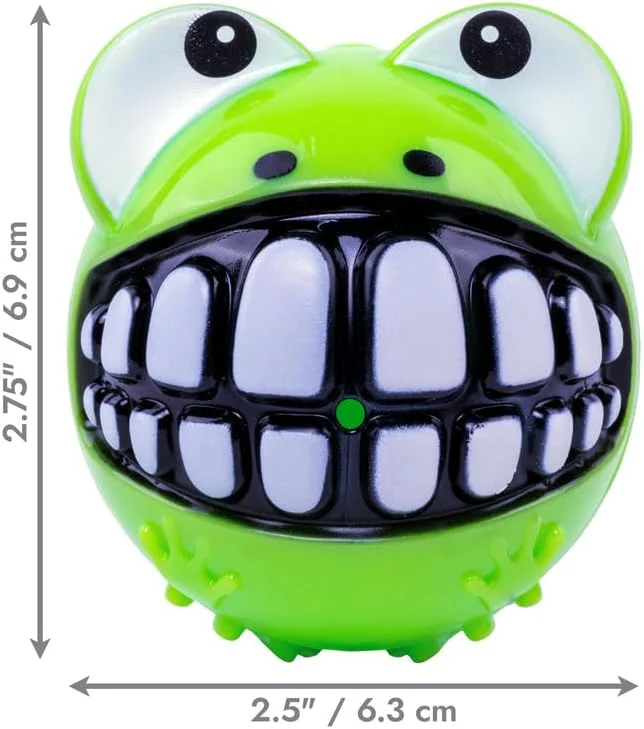 KONG Grinz Frog Dog Toy – Medium Green - Image 3